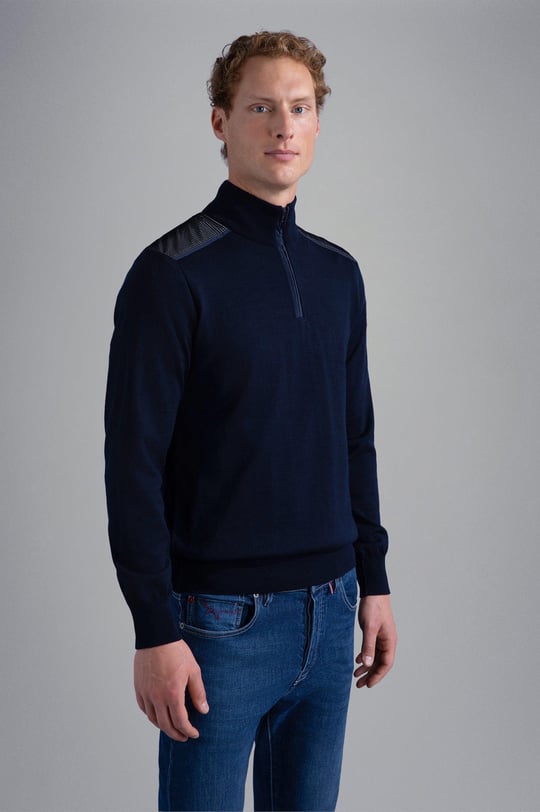 Paul Shark Paul Shark Erkek Marka Logolu Uzun Kollu Rahat Lacivert Sweatshirt 13311132A-050
