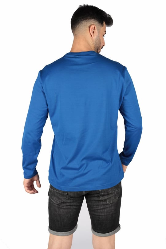 Paul Shark Paul Shark Erkek Marka Logo Detaylı Regular Fit Kısa Kollu Mavi T-Shirt A20P1689-408
