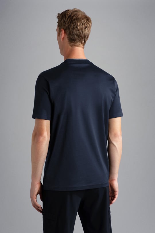 Paul Shark Paul Shark Erkek Marka Logolu Kısa Kol Yuvarlak Yaka Lacivert T-Shirt 13311617-013