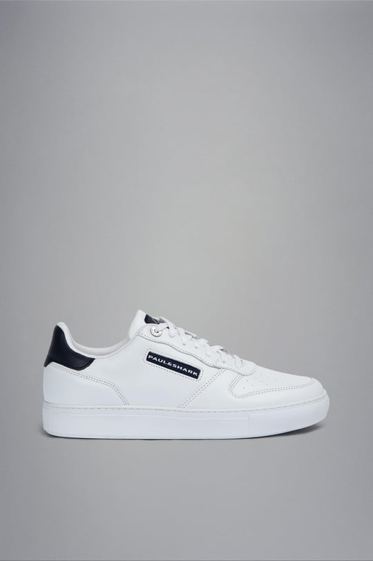 Paul Shark Paul Shark Erkek Marka Logolu Deri Günlük Kullanım Beyaz Sneaker 12318006-010