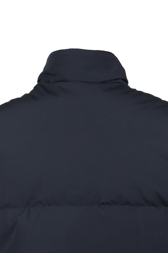 Paul Shark Paul Shark Erkek Marka Logo Detaylı Şişme Dik Yaka Lacivert Yelek 13312192-050