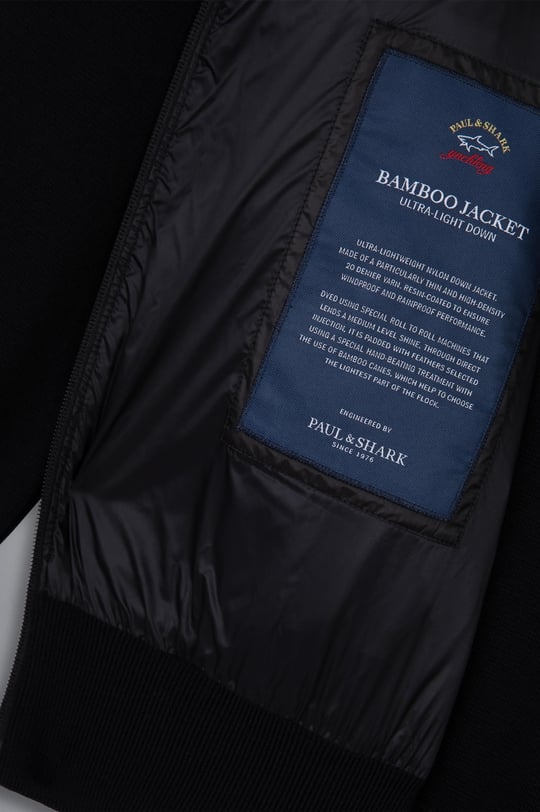 Paul Shark Paul Shark Erkek Marka Logo Detaylı Şişme Dik Yaka Lacivert Mont 12311223A-050