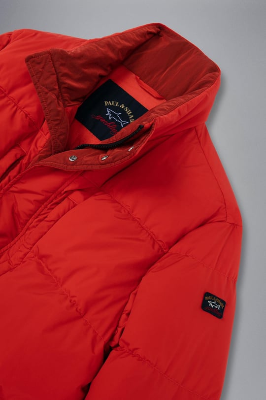 Paul Shark Paul Shark Erkek Marka Logo Detaylı Regular Fit Uzun Kollu Turuncu Mont 13312304-576