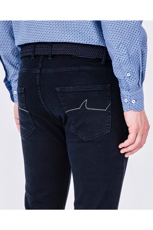 Paul Shark Paul Shark Erkek Marka Logo Detaylı Regular Fit %100 Pamuk Mavi Pantolon 22414109-130