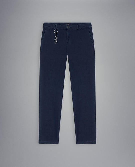 Paul Shark Paul Shark Erkek Marka Logo Detaylı Regular Fit Basic Mavi Jeans 23414135-130