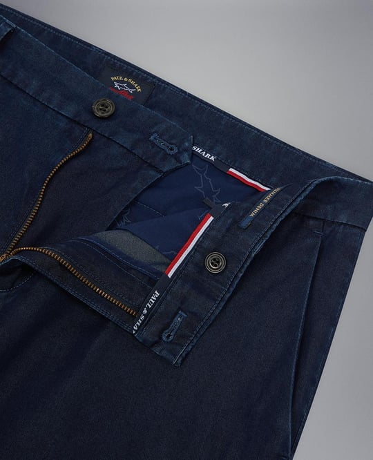 Paul Shark Paul Shark Erkek Marka Logo Detaylı Regular Fit Basic Mavi Jeans 23414135-130