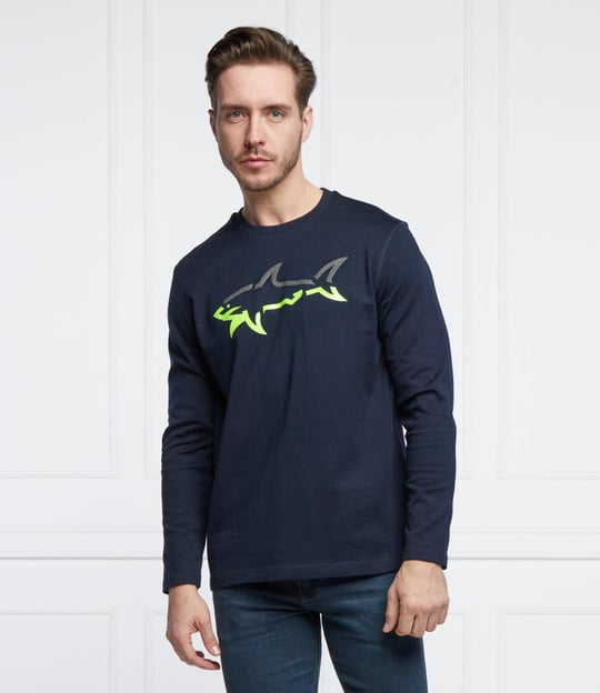 Paul Shark Paul Shark Erkek Marka Logo Detaylı Regular Fit Uzun Kollu Lacivert Kazak 11311626-013