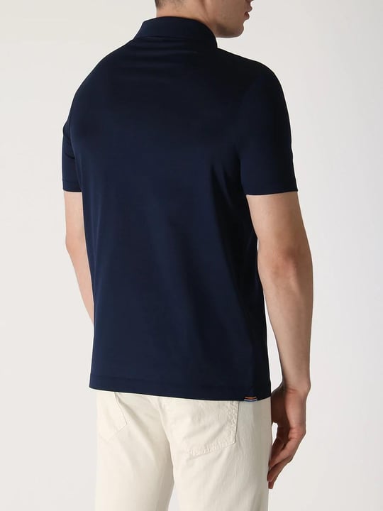 Paul Shark Paul Shark Erkek Marka Logo Detaylı Regular Fit Kısa Kollu Lacivert Polo Yaka T-Shirt 23411215-013