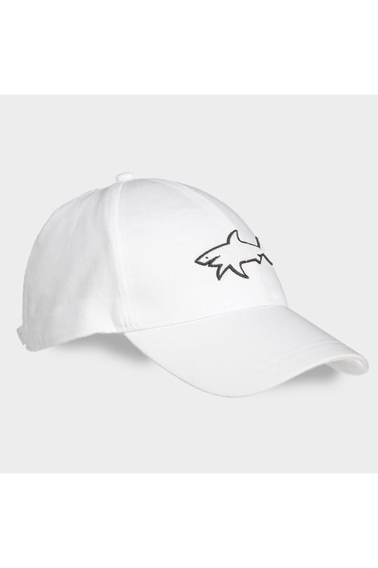 Paul Shark Paul Shark Erkek Marka Logolu Rahat Kullanım Dört Mevsim Beyaz Spor Şapka COP7103-001