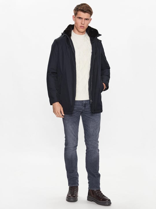 Paul Shark Paul Shark Erkek Marka Logo Detaylı Regular Fit Uzun Kollu Lacivert Mont 13312074-050