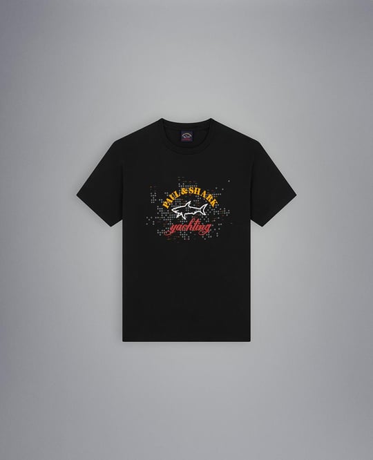 Paul Shark Paul Shark Erkek Marka Logolu Basic Bisiklet Yaka Kısa Kollu Siyah1 T-Shirt 23411041-011