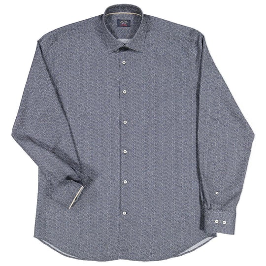 Paul Shark Paul Shark Erkek Marka Logo Detaylı Regular Fit Uzun Kollu Siyah Gömlek I20P3088CF-011