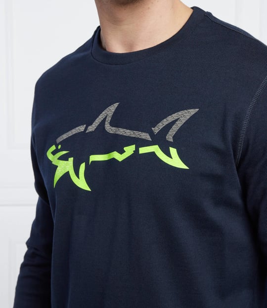 Paul Shark Paul Shark Erkek Marka Logo Detaylı Regular Fit Uzun Kollu Lacivert Kazak 11311626-013