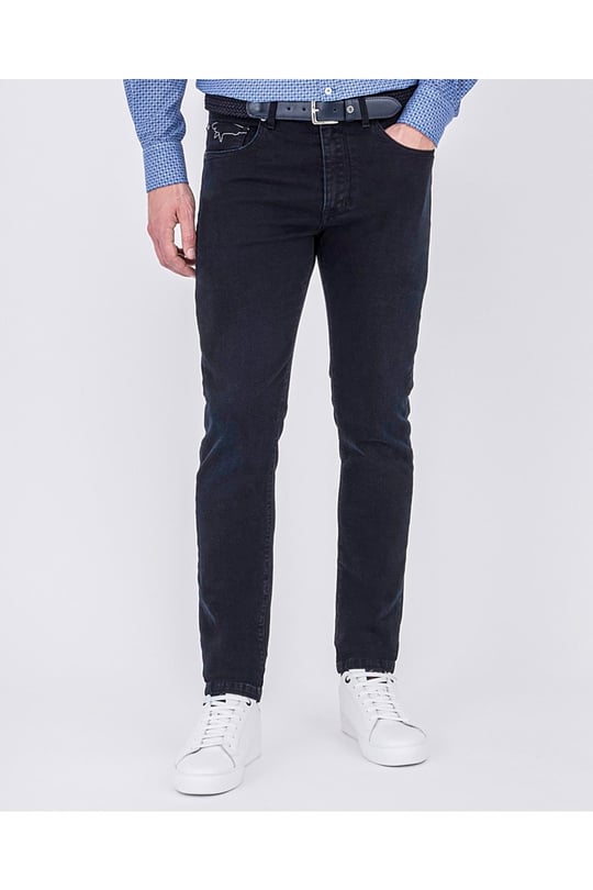 Paul Shark Paul Shark Erkek Marka Logo Detaylı Regular Fit %100 Pamuk Mavi Pantolon 22414109-130