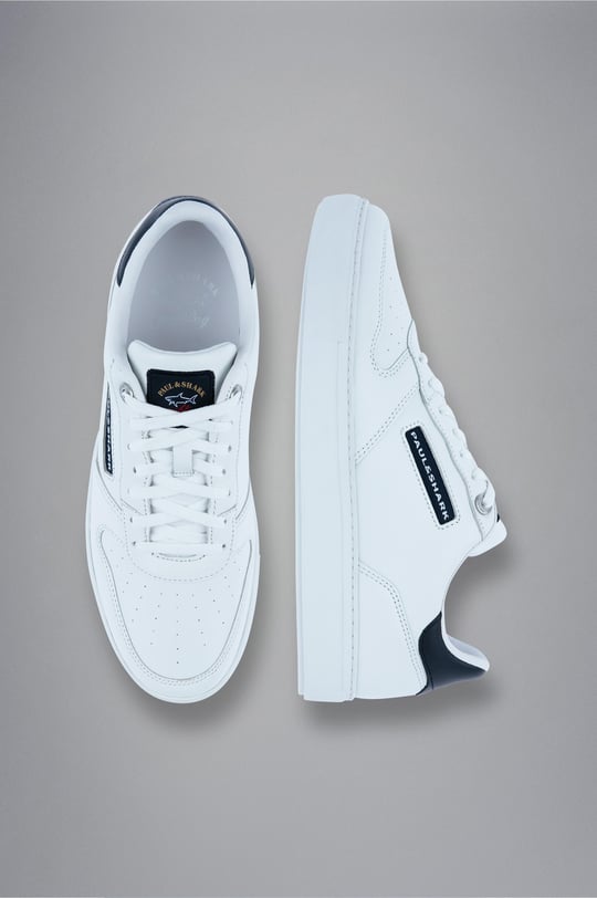 Paul Shark Paul Shark Erkek Marka Logolu Deri Günlük Kullanım Beyaz Sneaker 12318006-010