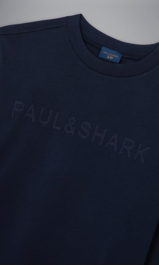 Paul Shark Paul Shark Erkek Marka Logolu Uzun Kollu Rahat Lacivert Sweatshirt 14311842-050
