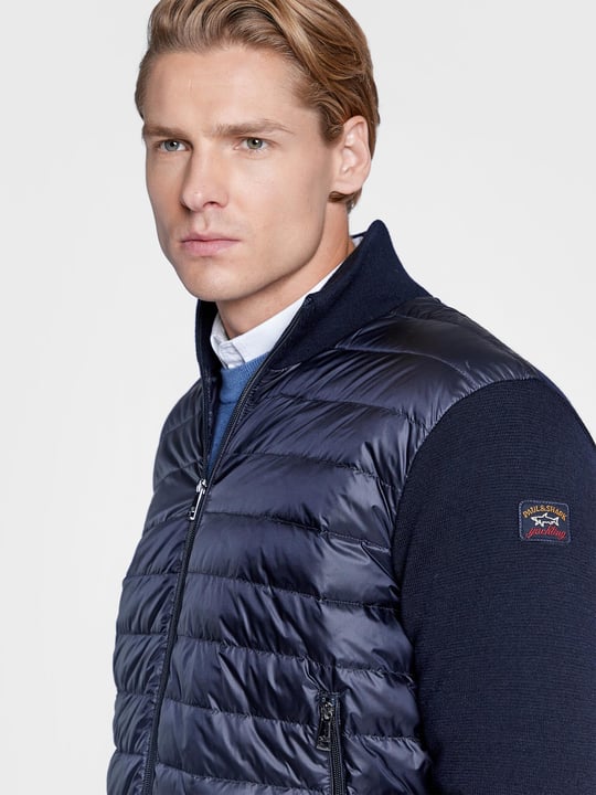 Paul Shark Paul Shark Erkek Marka Logo Detaylı Regular Fit Uzun Kollu Turkuaz Mont 12312106-432