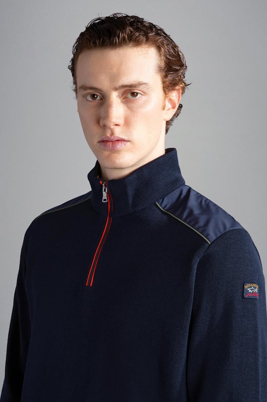 Paul Shark Paul Shark Erkek Marka Logolu Uzun Kollu Rahat Lacivert Sweatshirt 13311158-050