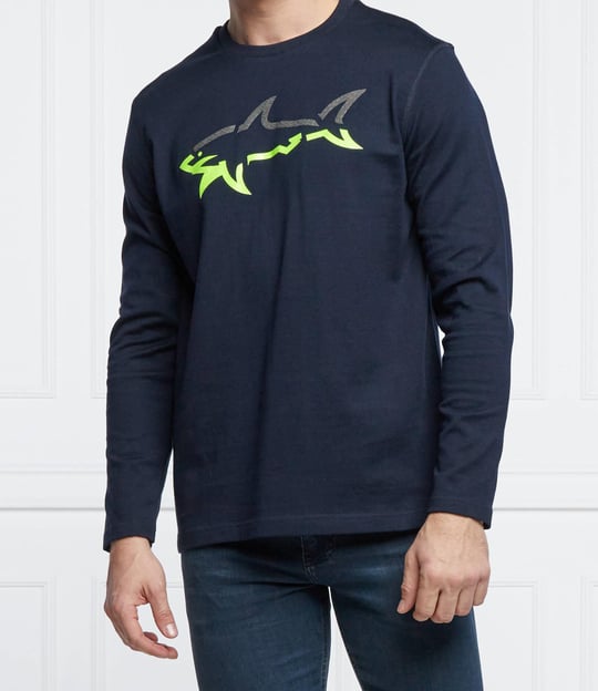 Paul Shark Paul Shark Erkek Marka Logo Detaylı Regular Fit Uzun Kollu Lacivert Kazak 11311626-013
