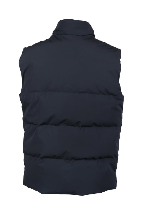 Paul Shark Paul Shark Erkek Marka Logo Detaylı Şişme Dik Yaka Lacivert Yelek 13312192-050