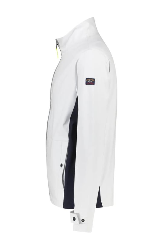 Paul Shark Paul Shark Erkek Marka Logo Detaylı Regular Fit Uzun Kollu Beyaz Ceket 23412151-010