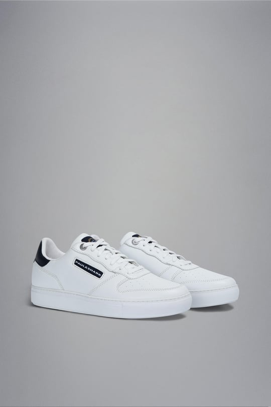 Paul Shark Paul Shark Erkek Marka Logolu Deri Günlük Kullanım Beyaz Sneaker 12318006-010