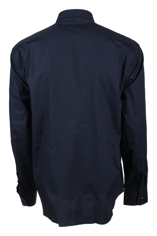 Paul Shark Paul Shark Erkek Marka Logo Detaylı Regular Fit Uzun Kollu Lacivert Gömlek I20P3161-050