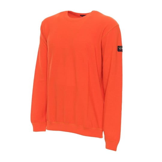 Paul Shark Paul Shark Erkek Marka Logo Detaylı Regular Fit Uzun Kollu Turuncu Kazak P20P1513-139