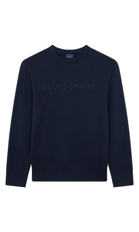 Paul Shark Paul Shark Erkek Marka Logolu Uzun Kollu Rahat Lacivert Sweatshirt 14311842-050