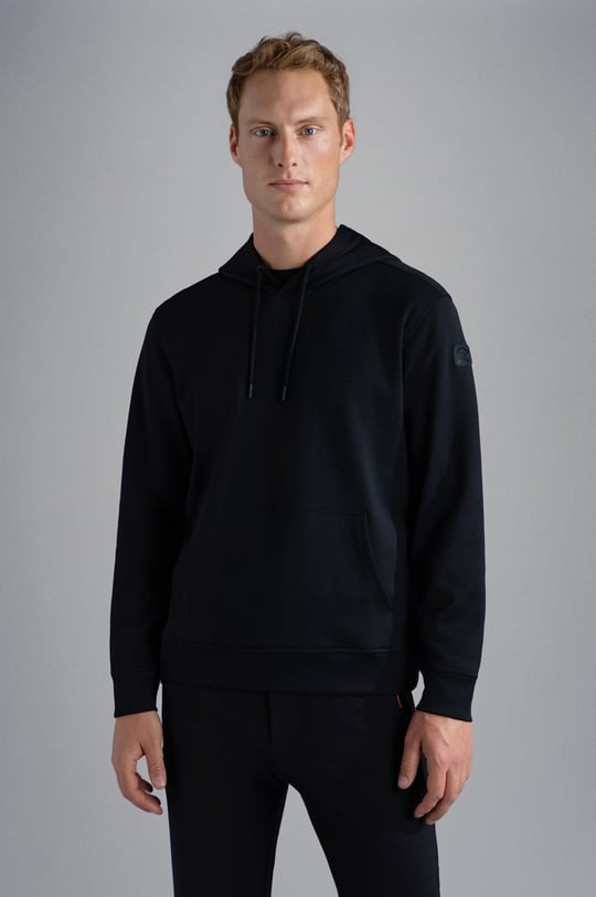 Paul Shark Paul Shark Erkek Marka Logolu Uzun Kollu Rahat Siyah Sweatshirt 13311841-011