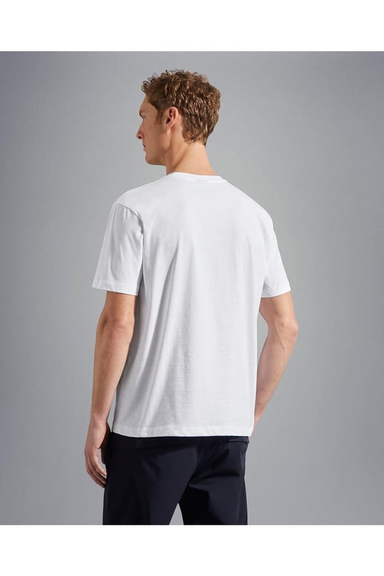 Paul Shark Paul Shark Erkek Pamuklu Bisiklet Yaka Kısa Kollu 010 T-Shirt 23411196-010