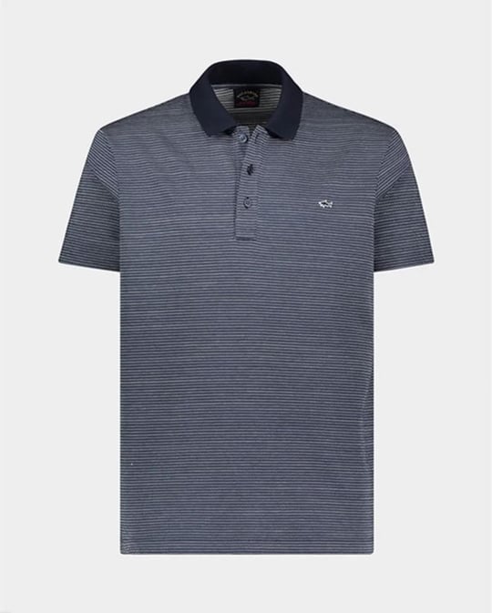 Paul Shark Paul Shark Erkek Pamuklu Normal Kesim Rahat Lacivert Polo Yaka T-Shirt 23411255-349