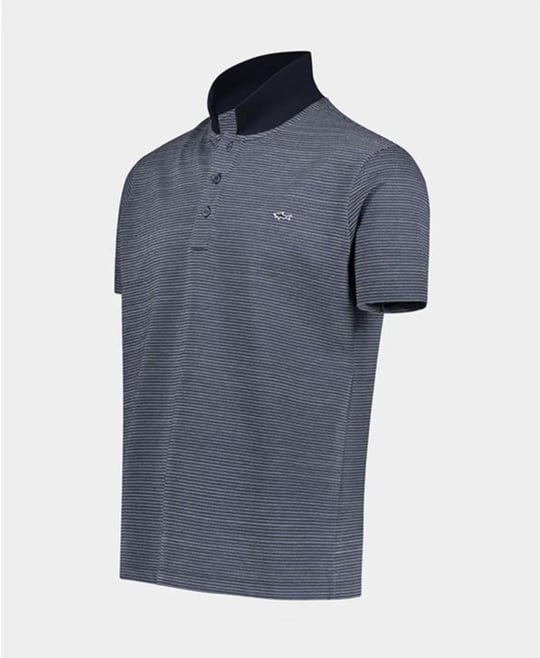 Paul Shark Paul Shark Erkek Pamuklu Normal Kesim Rahat Lacivert Polo Yaka T-Shirt 23411255-349