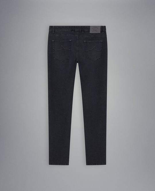 Paul Shark Paul Shark Erkek Pamuklu Regular Fit Düz Gri Jeans 23414107-008