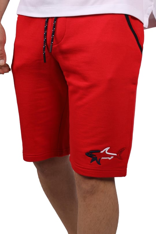 Paul Shark Paul Shark Erkek Pamuklu Regular Fit Düz Kırmızı Şort 21411852-577