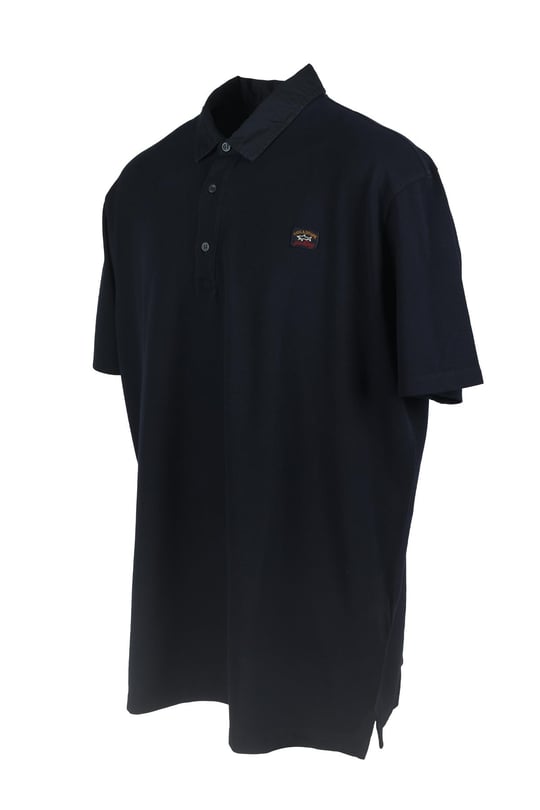 Paul Shark Paul Shark Erkek Pamuklu Regular Fit Düz Kısa Kollu Lacivert Polo Yaka T-Shirt 21411277A-013