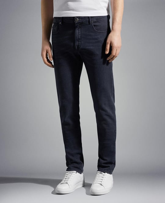 Paul Shark Paul Shark Erkek Pamuklu Regular Fit Düz Gri Jeans 23414107-008