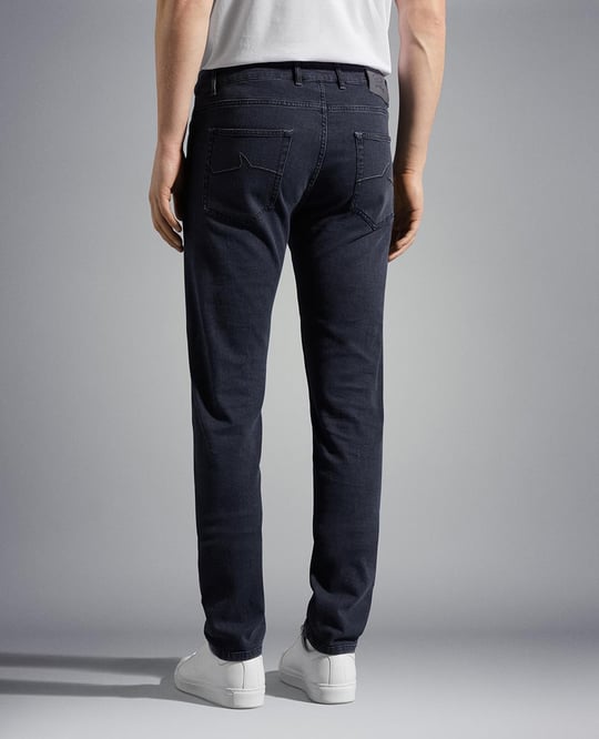 Paul Shark Paul Shark Erkek Pamuklu Regular Fit Düz Gri Jeans 23414107-008