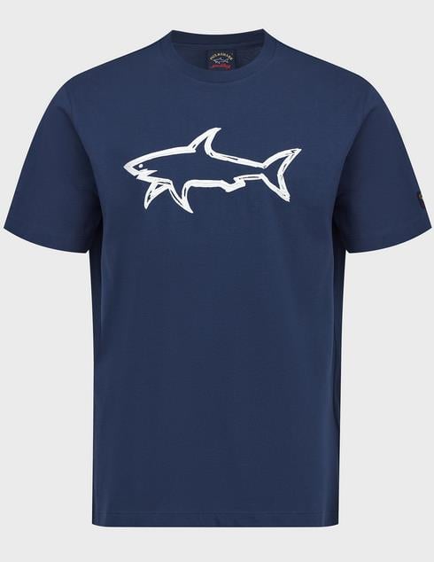 Paul Shark Paul Shark Erkek Pamuklu Regular Fit Yuvarlak Yaka Lacivert T-Shirt 22411073-013