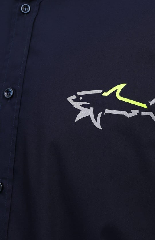 Paul Shark Paul Shark Erkek Pamuklu Uzun Kollu Düğme Kapamalı Lacivert Gömlek 21413464-050