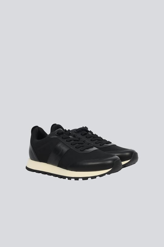 Paul Shark Paul Shark Erkek Rahat Yüksek Taban Deri Siyah Sneaker 15318012-011
