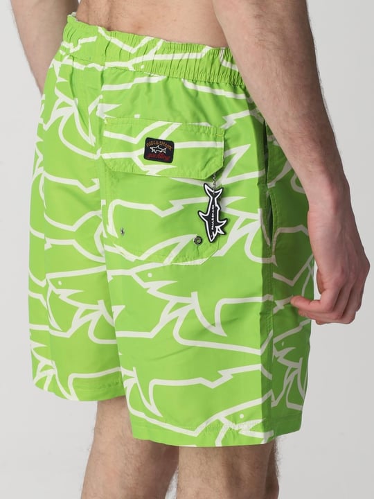 Paul Shark Paul Shark Erkek Regular Fit Desenli Yeşil Mayo 22415054-186