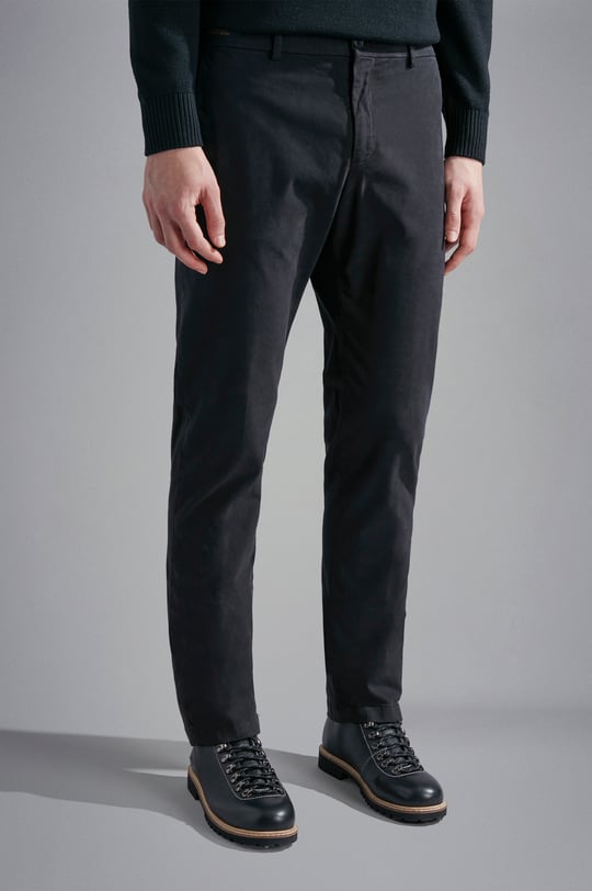 Paul Shark Paul Shark Erkek Regular Fit Normal Bel Siyah Pantolon 14314048-011
