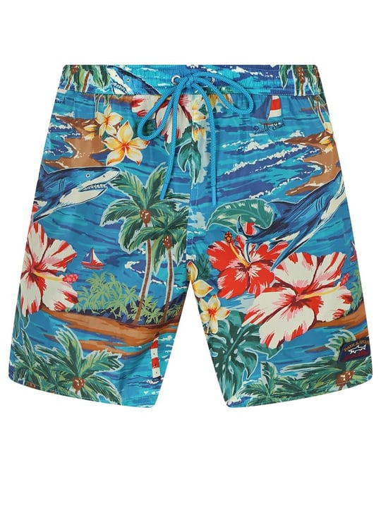 Paul Shark Paul Shark Erkek Regular Fit Desenli Çok Renkli Mayo 23415065-101