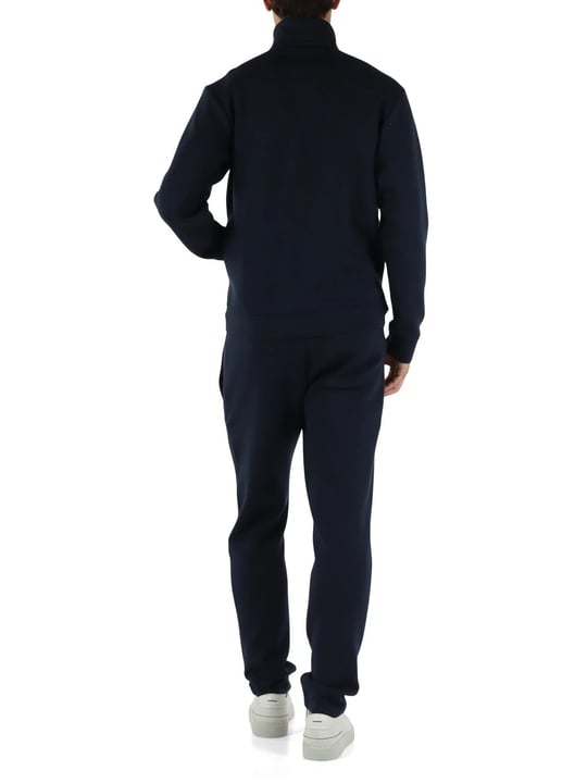 Paul Shark Paul Shark Erkek Regular Fit Metalik Logolu Dik Yakalı Beli İp Bağlamalı Modal ve Pamuk Karışımlı Lacivert Eşofman Takımı 16311901-51E
