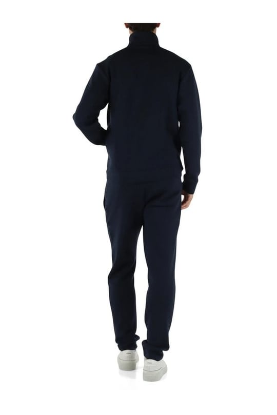 Paul Shark Paul Shark Erkek Regular Fit Metalik Logolu Dik Yakalı Beli İp Bağlamalı Modal ve Pamuk Karışımlı Lacivert Eşofman Takımı 16311901A-51E