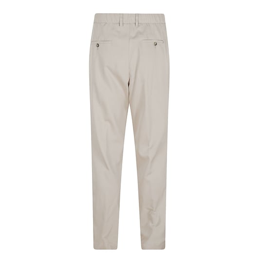 Paul Shark Paul Shark Erkek Regular Fit Beli Lastikl Düz Paça Bej Pantolon 26414076-029