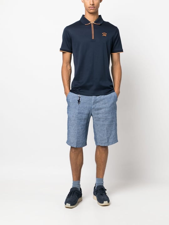 Paul Shark Paul Shark Erkek Regular Fit Düz Mavi BERMUDA 23414042-118