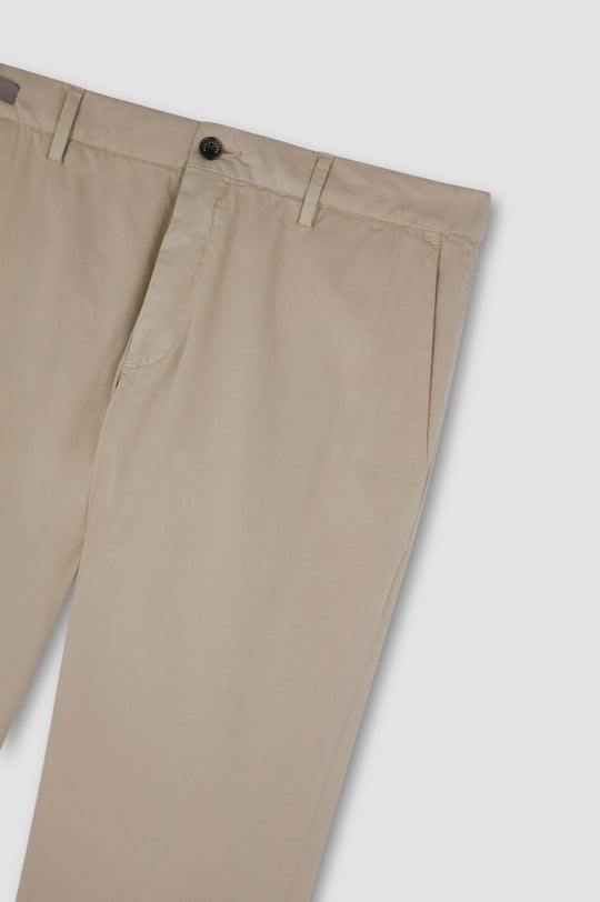 Paul Shark Paul Shark Erkek Regular Fit Normal Bel Daralan Paça Pamuklu Bej Pantolon 25414043-203