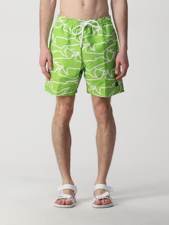 Paul Shark Paul Shark Erkek Regular Fit Desenli Yeşil Mayo 22415054-186